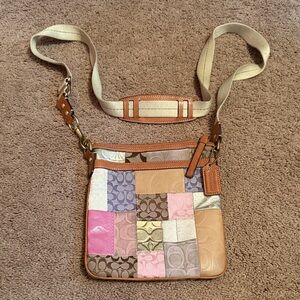 Authentic Coach Patchwork Crossbody Bag